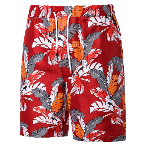 Men's Printed Casual Summer Shorts with Pockets