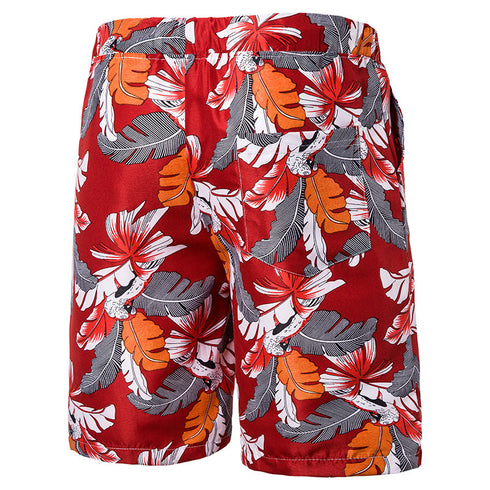 Men's Printed Casual Summer Shorts with Pockets