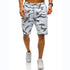 Men's Printed Performance Gym Shorts with Zip Pockets