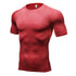 Men's Printing Running Fitness Short Sleeve Skinny T-shirt