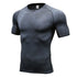 Men's Printing Running Fitness Short Sleeve Skinny T-shirt
