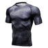 Men's Printing Running Fitness Short Sleeve Skinny T-shirt