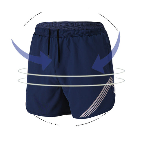 Men's Quick-Dry Athletic Jogger Shorts with Pockets