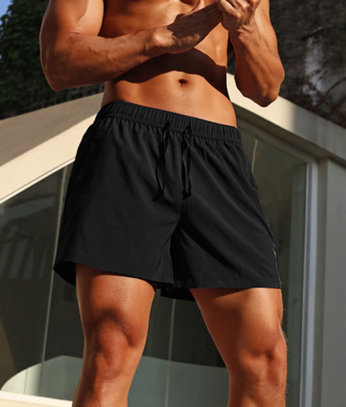 Men's Quick-Dry Athletic Running Shorts with lined