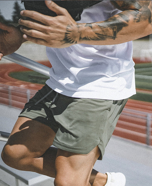 Men’s Quick Dry 2 in 1 Running Shorts with Phone Pockets
