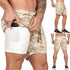 Men’s Quick Dry 2 in 1 Running Shorts with Phone Pockets