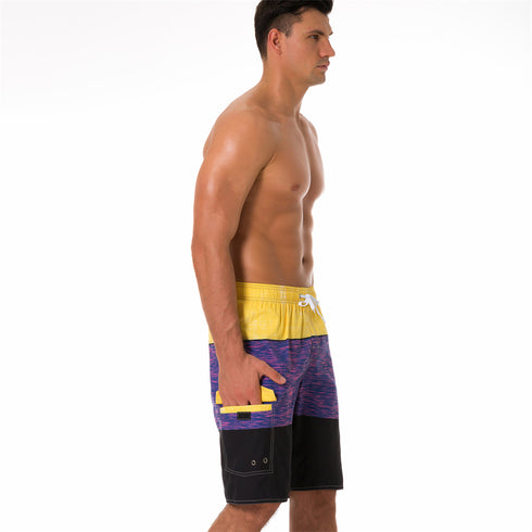 Men's Quick Dry Beach Trunks Swimwear with Mesh Lining