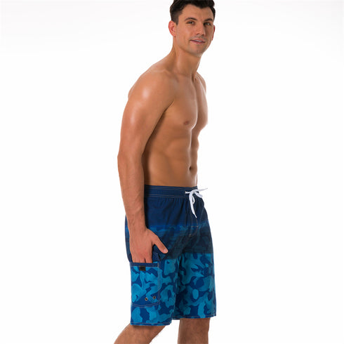 Men's Quick Dry Beach Trunks Swimwear with Mesh Lining