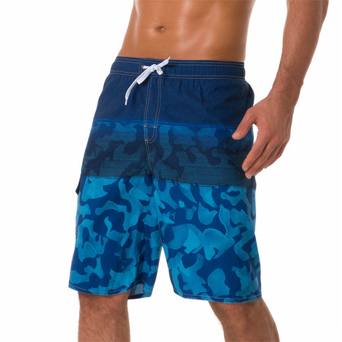 Men's Quick Dry Beach Trunks Swimwear with Mesh Lining