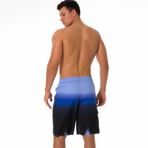 Men's Quick Dry Beach Trunks Swimwear with Mesh Lining