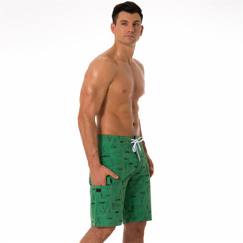 Men's Quick Dry Elastic Waist Surf Swim Trunks