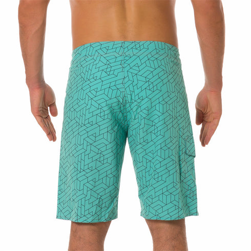 Men's Quick Dry Elastic Waist Surf Swim Trunks