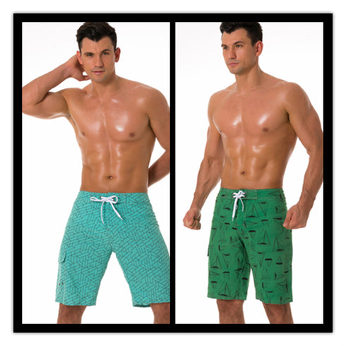 Men's Quick Dry Elastic Waist Surf Swim Trunks