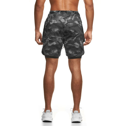 Men's Quick Dry Lightweight Gym Jogger Shorts with Liner