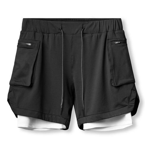 Men's Quick Dry Lightweight Gym Jogger Shorts with Liner