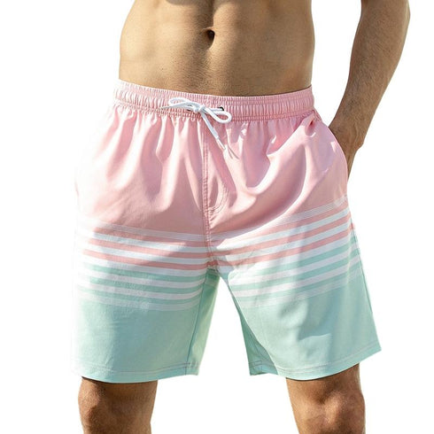 Men's Quick Dry Loose Fit Beach Shorts with Lined