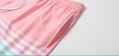 Men's Quick Dry Loose Fit Beach Shorts with Lined