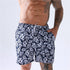 Men's Quick Dry Printed Beach Board Shorts with Mesh Lining