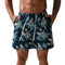 Men's Quick Dry Printed Beach Board Shorts with Mesh Lining