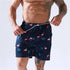 Men's Quick Dry Printed Beach Board Shorts with Mesh Lining