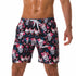 Men's Quick Dry Printed Outdoor Swim Trunks with Mesh Lining
