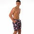 Men's Quick Dry Printed Outdoor Swim Trunks with Mesh Lining