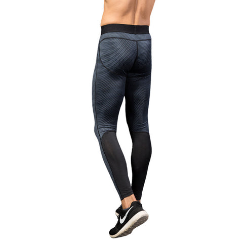 Men's Quick Dry Running Skinny Printing Stretchy Pants