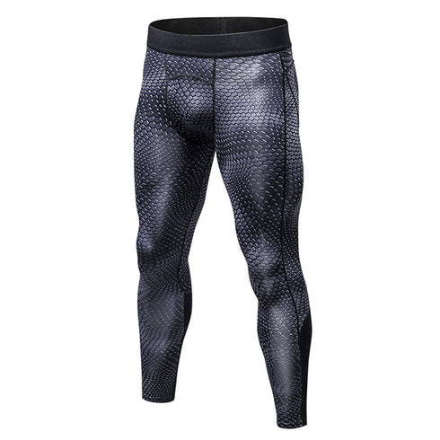 Men's Quick Dry Running Skinny Printing Stretchy Pants