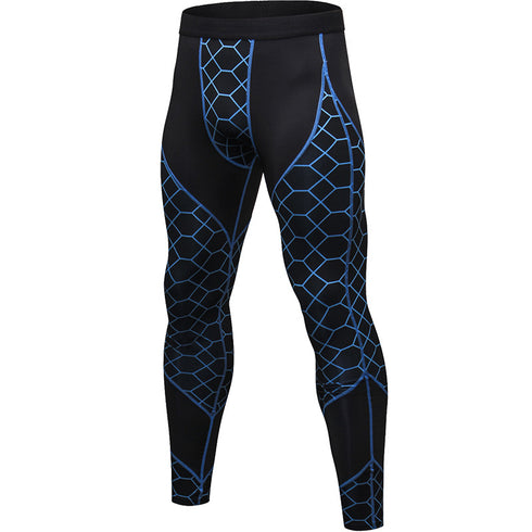 Men's Quick Dry Sports Workout Printing Stretchy Pants