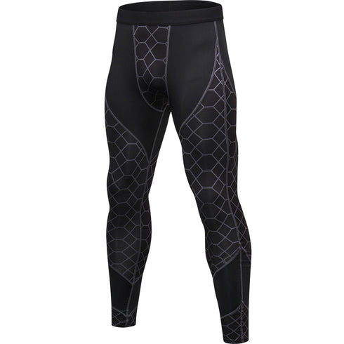 Men's Quick Dry Sports Workout Printing Stretchy Pants