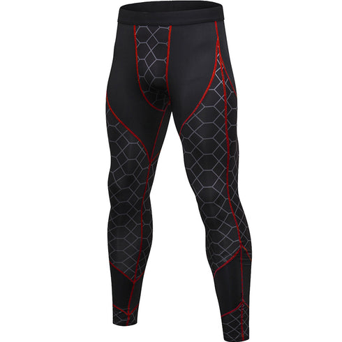 Men's Quick Dry Sports Workout Printing Stretchy Pants