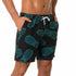 Men's Quick Dry Surf Sailboat Shorts with Elastic Waist