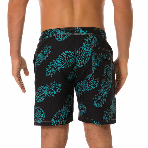 Men's Quick Dry Surf Sailboat Shorts with Elastic Waist