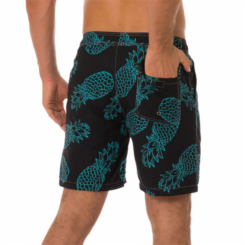 Men's Quick Dry Surf Sailboat Shorts with Elastic Waist