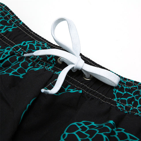 Men's Quick Dry Surf Sailboat Shorts with Elastic Waist