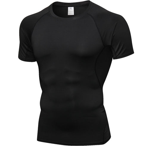 Men's Quick Dry Workout Exercise Running Skinny T-shirt