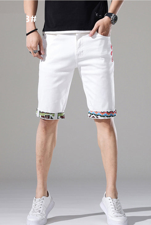 Men's Relaxed Casual Urban Streetwear Jean Denim Shorts