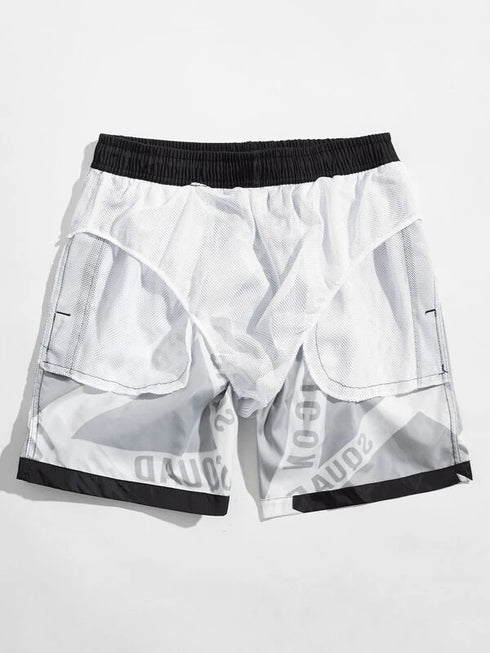 Men's Relaxed Dry Mesh Lined Summer Beach Shorts