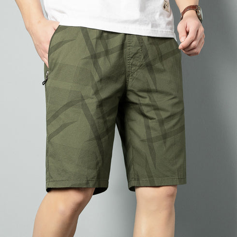 Men's Relaxed Fit High Waist Cotton Sweat Workout Shorts