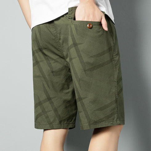 Men's Relaxed Fit High Waist Cotton Sweat Workout Shorts