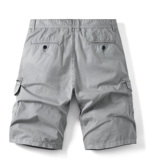 Men's Relaxed Fit Solid Hiking Athletic Cargo Shorts
