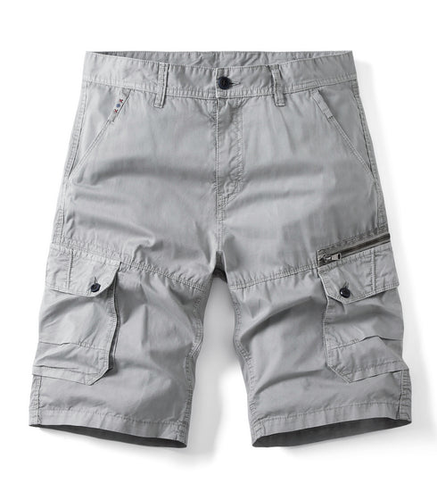 Men's Relaxed Fit Solid Hiking Athletic Cargo Shorts