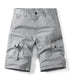 Men's Relaxed Fit Solid Hiking Athletic Cargo Shorts