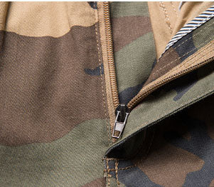 Men's Relaxed Fit Work Camo Cargo Pants with Pockets