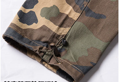 Men's Relaxed Fit Work Camo Cargo Pants with Pockets
