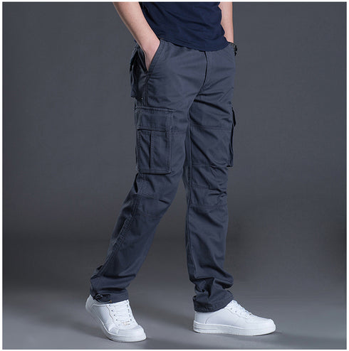 Men's Thick Relaxed Fit Work Camo Cargo Pants