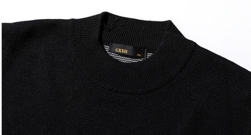 Men's Rhombus Soft Casual Plus Size Sweater