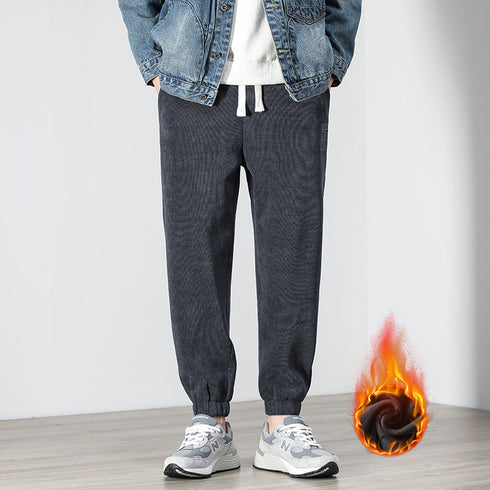 Men's Plus Size Running Drawstring Basic Fleece Joggers