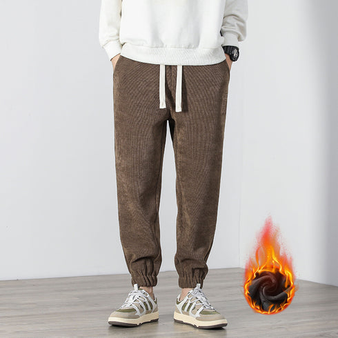 Men's Plus Size Running Drawstring Basic Fleece Joggers