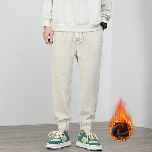 Men's Plus Size Running Drawstring Basic Fleece Joggers